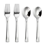 N9R 100PCS Plastic Silverware, Heavy Duty Disposable Cutlery Set, Incl... New. Price: $23.72.