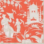 Caspari - Silk Road Toile Mandarin Paper Cocktail Napkins New. Price: $5.99.