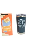 Neweleven Dad Nutrition Facts Tumbler 20 Oz Blue Insulated Fathers Day Cup. Price: $16.99.