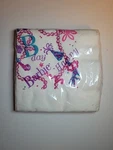 Vintage Barbie Happy Birthday Napkin Set Sealed, Ca Reed By Paper Art New. Price: $5.00.