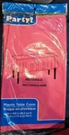 Party Disposable Hot Pink Rectangle Plastic Table Cover 54" X 108" New. Price: $11.80.