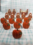 Harvest Scarecrow & Pumpkin Napkin Rings New Used Marketed By Walmart Pre-owned. Price: $9.99.