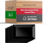 Smarty Had Party Elegant Disposable Plastic Dessert Plates 120 Pcs - Rectang New. Price: $82.49.
