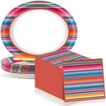 Mexican Fiesta Party Oval Paper Plates 11INCH Cinco De Mayo And Napkin New. Price: $33.13.