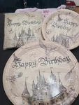 Harry Potter Wizards Birthday Party Dinner Plates, Cake Napkins New. Price: $12.00.