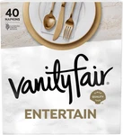 Vanity Fair Entertain Paper Napkins, 40 Count, (pack Of 1), White New. Price: $5.13.