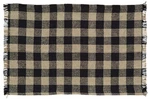 Vhc Brands, Burlap Black Check, Cotton, 12X18, Inches, Ebony, Tan New. Price: $33.99.