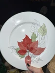 Sale!! Block Poinsettia 10.5" Dinner Plate Mary Lou Goertzen Mint * Buy Now! Used. Price: $9.00.