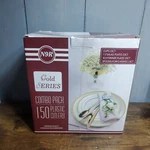 N9R 150PCS Gold Plastic Plates With Cutlery Set And Cups Disposable S... Open. Price: $9.37.