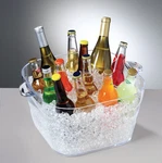 Prodyne Big Square Party Beverage Tub, Clear New. Price: $44.95.