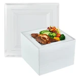 Vplus 90 Piece 9.5 Inch Silver Plastic Plates Disposable, Heavy Duty White El... New. Price: $47.60.