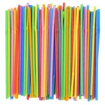 200 Pack 8.5" High Multicolour Flexible Plastic Straws,bendable Disposable ... New. Price: $14.56.