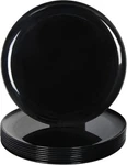Youngever 10 Inch Plastic Plates, Large Dinner Set Of 9 (black) New. Price: $10.00.
