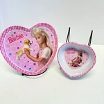 1990S Barbie & Puppy Plate Bowl Set Zak Designs Melamine Kids Dinnerware Used. Price: $25.00.