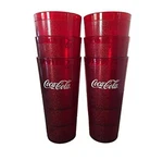 Coca Cola Restaurant Red Plastic Tumblers 24OZ New. Price: $42.49.
