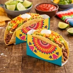 12-PC Southwestern Design Individual Taco Holders Cardstock Sleeves 5"L #361 New. Price: $18.99.