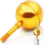 Anley Flag Topper 3 Inch Ball Gold Aluminum Windless Storm Ornament New. Price: $30.46.