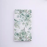 20 White Green Paper Disposable Dinner Napkins Leaves Design Party Decorations New. Price: $12.47.