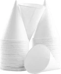 Eco-friendly Small White Paper Cone Cups 1000 Pk. Wax Free Dispenser For... New. Price: $73.40.