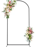 Best Wokceer Wedding Arch Backdrop Stand, 7.2 Ft Square Black Metal For Ceremony New. Price: $55.27.