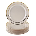 Disposable Dinnerware Set, 20 Plates Silver Glare 10.25" New. Price: $13.99.