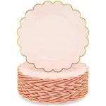 Sparkle And Bash Pink Plastic Plates For Party, 50-PACK 9 Medium, New. Price: $51.04.