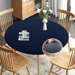 Obstal Fitted Round Table Cloth, Reversible Waterproof Stain Resistant Elastic New. Price: $21.20.