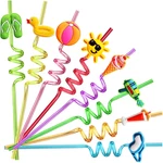 24 Beach Drinking Crazy Silly Straws For Kids Ball Pool Summer Birthday Pa New. Price: $26.95.