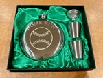 Nib Unused Palm City Products Home Run Flask Set Funnel 2 Shot Glasses Cups New. Price: $24.00.