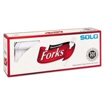 Solo Heavyweight Plastic Cutlery, Forks, White, 6.41", 500/CT New. Price: $37.57.