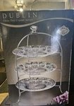 Godinger 3 Tiered 12 " Platter Stand - Dublin Crystal New. Price: $109.99.