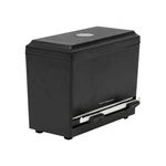 Mind Reader Compact Straw 9.25"L X 4.5"W 7.5"H, Black With Lever Dispenser New. Price: $24.99.