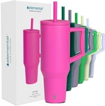 Elemental 40 Oz Tumbler With Handle Straw - Spill Ounces, Hot Pink New. Price: $43.99.