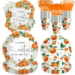 Hipvvild Little Cutie Baby Shower Decorations Tableware, Fruit Orange New. Price: $31.99.