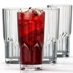 Asashizen Plastic Tumblers Stackable Set Of 4, Acrylic 13 Ounces, Transparent New. Price: $22.44.