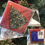 Vtg Amscan Christmas Tree Paper Beverage Napkins 9 7/8" Holiday 16 Ct 3-PLY Usa New. Price: $8.23.