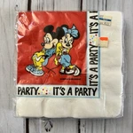 Vintage Walt Disney Party Supplies Mickey Minnie Mouse Napkins Invitations New. Price: $13.99.