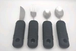 4 Piece Set Sammons Preston Sure Grip Adaptive Utensils For People W/disability New. Price: $14.96.