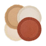 13 Inch Round Cotton Set Of 4 Boho Table Wo... Fast Ship New. Price: $32.99.