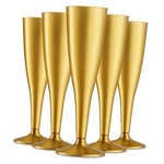 30 Pack Gold Plastic Champagne Flutes - 5 Oz Disposable Toasting Glasses New. Price: $30.99.