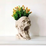 Planter Pot, Skulls Flower Unique Pots Indoor, Small, Colora New. Price: $16.16.