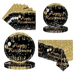 Retirement Party Plates And Napkins Set,happy Supplies Decor... New. Price: $26.37.