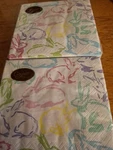 Caspari Paper Dessert / Beverage Napkins Bunnies Springtime Lot Of 2 New. Price: $9.95.