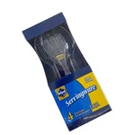 Diamond Disposable Serving Utensils Clear Plastic Set Of 4 Super Strong Party New. Price: $14.99.