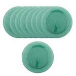 Fun Express Premium Green Round Disposable Plastic Dinner Plates, 10 1/4" Bulk New. Price: $95.36.