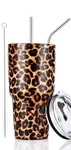 30OZ Leopard Tumbler Stainless Steel Insulated Travel Mug With Straw Lid Clea... New. Price: $22.47.