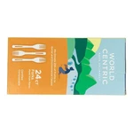 World Centric Compostable Corn Starch Forks 24 Count Friendly Utensils New. Price: $9.99.