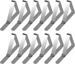 12 Pcs Picnic Clips For Outdoor Tables, Premium Silver New. Price: $9.99.