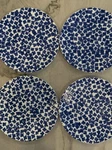 Viva By Vietri Santorini Flower Salad Plates Set Of 4 9 Blue Floral Portugal New. Price: $78.00.