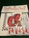 New Cape Shore Lobster Pack 4 Vinyl Bibs Dinner Napkins Placemats Towelettes. Price: $9.99.